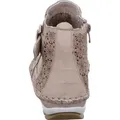 Produktbild: Gemini Damen Stiefelette Leder Cutouts floral Muster 382019-19, Größe:41 EU, Farbe:Mehrfarbig - Beige - 41
