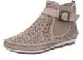 Produktbild: Gemini Damen Stiefelette Leder Cutouts floral Muster 382019-19, Größe:41 EU, Farbe:Mehrfarbig