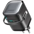 Produktbild: Ladegerät mit einer Leistung von bis zu 65 W mit USB-A- und USB-C-Anschlüssen und einem integrierten USB-C-Kabel