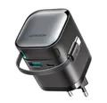 Produktbild: JOYROOM Schnellladegerät Netzteil Steckerlader USB-Kabel, USB-C, USB-A, USB-C (70.0 cm), GaN 3.0, 65 W, 3 Anschlüsse, Kabel integriert