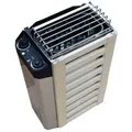 Produktbild: Kompakter Saunaofen 3,6 kW mit Steuerung – Ideal für kleine Saunen - Silber/Braun