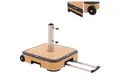 Produktbild: doppler® Sonnenschirm Doppler Alu-Wood Trolley Sockel Rollsockel 50 kg Holzoptik 56 x 56 cm