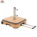 Produktbild: Doppler fahrbarer ALU-WOOD Trolly Sockel 50kg
