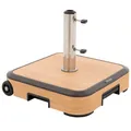 Produktbild: doppler Trolley Sockel AluWood 50 kg, Beton / Aluminium Holzoptik