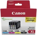 Produktbild: Canon Druckerpatrone PGI-2500XL BK/C/M/Y Multipack Original Kombi-Pack Schwarz, Cyan, Magenta, Gelb 9254B010