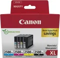 Produktbild: Canon PGI-2500XL / 9254B010 Tinten Sparset schwarz, cyan, magenta, gelb (4 Stück