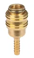 Produktbild: Original Einhell Schnellkupplung 6 mm (Kompressor-Zubehör, 6 mm Durchmesser, aus robustem Messing, für Druckluftschläuche)