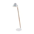 Produktbild: Lindby Tetja Stehlampe mit Holzstange, weiß