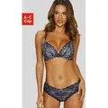 Produktbild: Set: Push-up-BH LASCANA, Damen, Gr. 85 (44/46), Cup C, bunt (nachtblau, lavendel), Obermaterial: 90% Polyamid, 10% Elasthan. Unterteil: 90% Polyamid, 10% Elasthan, figurbetont, BH-Sets BH Push-up-BH BH-Set Dessous-Set Bügel-BH Hochzeitswäsche Hochzeitsdessous, mit zarter Spitze, sexy Dessous, Reizwäsche