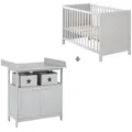 Produktbild: Roba Babyzimmer-Set, Taupe, Holzwerkstoff, 66x76x123 cm, Babymöbel, Babyzimmer-Sets