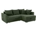 Produktbild: luma-home Ecksofa 15207, mit Bettkasten B236/T160/H81 cm, Liegefläche 142x202 cm, Bettfunktion, Ottomane links oder rechts, Cord Grün