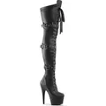 Produktbild: ADORE-3028 Damen Boots von Pleaser, Schwarz , EU 38, US 8 - Schwarz - 38