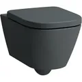 Produktbild: LAUFEN Meda Wand-WC Advanced, spülrandlos, Silent Flush, 360x540mm, verdeckte Befestigung Tiefspüler, H8201107580001, Farbe: Graphit matt