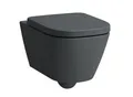 Produktbild: Laufen Meda Wand-WC H8201107580001 36x54cm, spülrandlos, graphit matt