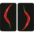 Produktbild: Wenko Herdabdeckplatten Universal Hot Peperoni 2er-Set Mehrfarbig