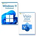 Microsoft Windows 11 Professional + Microsoft Visio 2024 Professional Lizenz für 3 PC