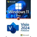 Microsoft Windows 11 Professional + Microsoft Visio 2024 Professional Lizenz für 3 PC