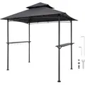 Produktbild: VEVOR Grillpavillon, 2430x1500x500 mm, Grillüberdachung für Außengrill, 2-stufige BBQ-Gazebo-Überdachung, Doppeldach Gartenpavillon 2–4 Personen, ideal für Terrasse, Hinterhof & Garten