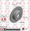 Produktbild: 2x ZIMMERMANN Bremsscheibe 150.1274.20 für BMW