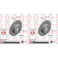 Produktbild: 2x ZIMMERMANN BREMSSCHEIBEN 282mm VOLL HINTEN passend für BMW 3 | 150.1274.20