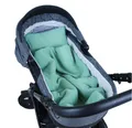 Produktbild: Babylux Babydecke MUSSELIN Kinderwagen Decke 75x60cm Kuscheldecke Stubenwagen MPM (Grün)