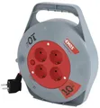 Produktbild: EMOS P19510 Kabeltrommel, SCHUKO, 4 Steckdosen, Länge 10m, 1,0mm², PVC, rot