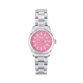 Produktbild: Breil EW0757 Classic Elegance Damenuhr mit rosa Zifferblatt, Nicht einziehbares Uhrwerk, Armband aus versilbertem Stahl, Armband