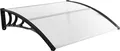 Produktbild: COSTWAY Vordach für Haustür 122x99cm, Überdachung aus Alu & Polycarbonat, Transparentes Pultbogenvordach, Pultvordach, Türvordach für Eingangsbereich