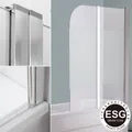 Produktbild: Duschabtrennung Duschwand Badewannenaufsatz Duschkabine Glas ESG Duschtrennwand