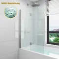Produktbild: duschtrennwand für badewanne faltbar glas Badewannenaufsatz Badewannenfaltwand