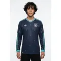 Produktbild: adidas Performance Fußballtrikot DFB A JSY L mit V-Ausschnitt, mit Climacool® Technologie, schmal geschnitten blau XXL (60/62)