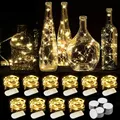 Produktbild: WEARXI Lichterkette Batterie, 10 Stück 2M 20 Mini LED Lichterkette mit Batterie, Lichterkette Innen, LED Lichterketten Batteriebetrieben, Lichterketten für Zimmer Deko, Hochzeitsdeko, Weihnachtsdeko