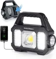 Produktbild: MAXXMEE 12899, Taschenlampe, Schwarz, Acrylnitril-Butadien-Styrol (ABS), Tasten, COB LED, Solar, USB