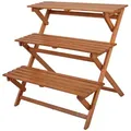 Produktbild: Pflanztreppe CAMBRIA, 3 Etagen, klappbar, Holz, Blumentreppe