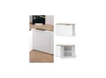 Produktbild: Vicco Eckkommode Wido Weiß Eiche 80 x 50 cm mit Tür