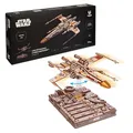 Produktbild: UGEARS Star Wars ™ X-Wing Starfighter von Luke Skywalker ™ – 3D Puzzle Holz Modellbausatz Erwachsene, Holzpuzzle Erwachsene 3D, Holz Modellbau Baukasten, Star Wars Geschenk 3D Puzzle Weihnachten