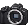 Produktbild: Canon EOS R50 Gehäuse, Schwarz, 24,2 MP, 6000 x 4000 Pixel, CMOS, 4K Ultra HD, Touchscreen, Schwarz - Schwarz
