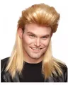Produktbild: 80er Jahre Vokuhila Perücke blond für Bad Taste Mottoparty, Schlagerr Move &