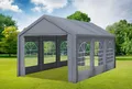 Produktbild: Partyzelt 3x6 Grau PVC Festzelt Pavillon wasserdicht Profi-Qualität Classic