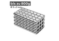 Produktbild: MaajeeKuto Magnet Neodym Scheibenmagnet 5x5mm N38 Supermagnet Ni-Cu-Ni 800g Haftkraft (10-St), Werkstoff: NdFeB, Farbe: Silberfarben