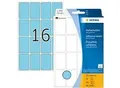 Produktbild: HERMA Mulrifunktionsetiketten 2453 Blau Rechteckig 25 x 40 mm 32 Blatt à 16 Etiketten