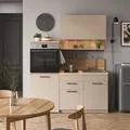 Produktbild: Singleküche Egbert, Greige, 160 Cm Mit Ausziehbarem Tisch, Vicco