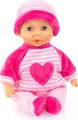Produktbild: 92802AS Bayer Design My First Baby 28cm, Babypuppe, Weichkörperpuppe mit Schlafaugen, sehr handlich, niedliches Outfit, rosa, pink mit Herz