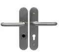 Produktbild: Häusler Onlinehandel GmbH Türbeschlag Wohnungstür Schutzbeschlag 1586 U-Form WE-72mm ES1 Dr/Dr, Stahleinlage im Innen- und Außenschild