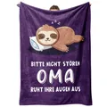 Produktbild: Geschenke für Oma Oma Geschenk Kuscheldecke Decke Geschenk Oma Geburtstag Geb...