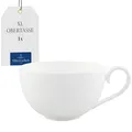 Produktbild: Villeroy & Boch - Royal Milchkaffee-Tasse 370 ml Weiß, Spülmaschinenfest, Mikrowellensicher, Kaffeebecher, Große Tasse für Kaffee, Milchkaffee oder Cappuccino, Jumbotasse, Premium Bone Porzellan