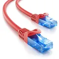 Produktbild: deleyCON 1m CAT.6 Ethernet Gigabit Lan Netzwerkkabel RJ45 CAT6 Kabel Patchkabel Kompatibel zu CAT.5 CAT.5e CAT.6a Cat.7 - Rot