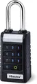 Produktbild: Master Lock 6400EURLJENT Bluetooth Vorhängeschloss für Unternehmen und Industrie [Bluetooth kompatibel mit Smartphone] [Länger Bügel] [Wetterfest] Schwarz