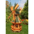 Produktbild: Windmühle mit grünen Bitumschindeln– Höhe 1 Meter