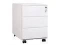 Produktbild: Woltu Rollcontainer, Metall Mobiler Aktenschrank Büroschrank mit 3 Schubladen